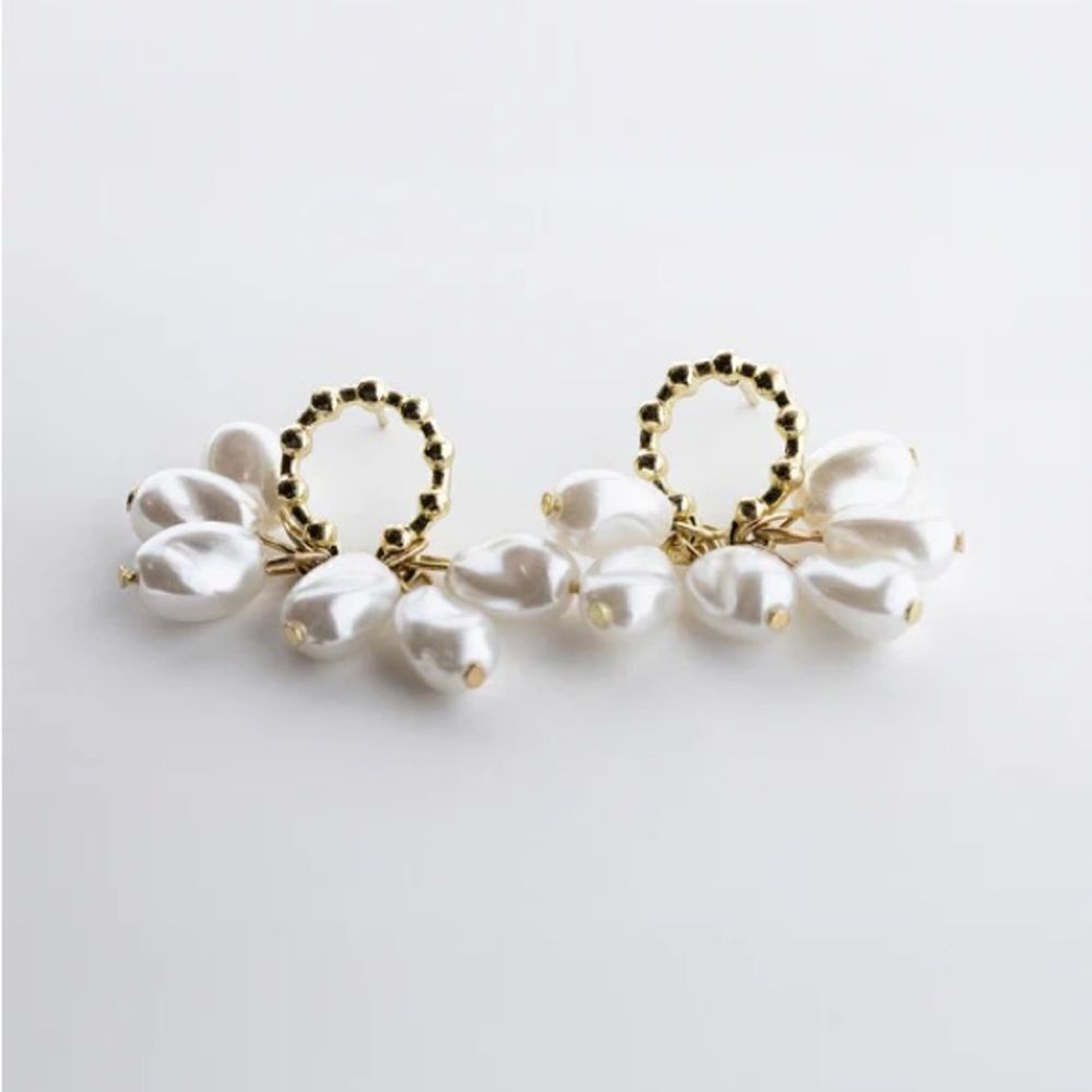pearl drop earrings  #220